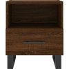 Noční stolky 2 ks 40 x 35 x 47,5 cm kompozitní dřevo [827499] (Barva Hnědý dub)