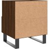 Noční stolky 2 ks 40 x 35 x 47,5 cm kompozitní dřevo [827499] (Barva Hnědý dub)