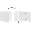 Noční stolky 2 ks 40 x 40 x 50 cm kompozitní dřevo [827517] (Barva Bílá)