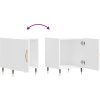 Noční stolky 2 ks 40 x 40 x 50 cm kompozitní dřevo [827517] (Barva Bílá)