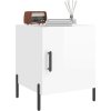 Noční stolky 2 ks 40 x 40 x 50 cm kompozitní dřevo [827581] (Barva Bílá)