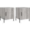 Noční stolky 2 ks 40 x 40 x 50 cm kompozitní dřevo [827581] (Barva Bílá)
