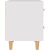 Noční stolky 2 ks 40 x 35 x 47,5 cm [811983] (Barva Bílá s vysokým leskem)