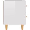 Noční stolky 2 ks 40 x 35 x 47,5 cm [811983] (Barva Bílá s vysokým leskem)
