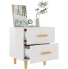 Noční stolky 2 ks 40 x 35 x 47,5 cm [811983] (Barva Bílá s vysokým leskem)