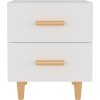 Noční stolky 2 ks 40 x 35 x 47,5 cm [811983] (Barva Bílá s vysokým leskem)