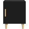 Noční stolky 2 ks kompozitní dřevo [812045] (Barva Černá)
