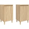 Noční stolky 2 ks 40 x 35 x 70 cm kompozitní dřevo [819635] (Barva dub sonoma)