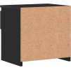 Noční stolky 2 ks 40 x 30 x 39 cm kompozitní dřevo [803460] (Barva šedá s vysokým leskem)