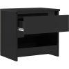 Noční stolky 2 ks 40 x 30 x 39 cm kompozitní dřevo [803460] (Barva šedá s vysokým leskem)