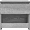 Noční stolky 2 ks 40 x 30 x 39 cm kompozitní dřevo [803460] (Barva šedá s vysokým leskem)