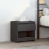 Noční stolky 2 ks 40 x 30 x 39 cm kompozitní dřevo [803460] (Barva šedá s vysokým leskem)