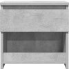Noční stolky 2 ks 40 x 30 x 39 cm kompozitní dřevo [803460] (Barva šedá s vysokým leskem)