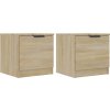 Noční stolky 2 ks 40 x 39 x 40 cm [811197] (Barva Bílá)