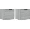 Noční stolky 2 ks 40 x 39 x 40 cm [811197] (Barva Bílá)