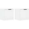 Noční stolky 2 ks 40 x 39 x 40 cm [811197] (Barva Bílá)