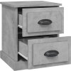 Noční stolky 2 ks 39 x 39 x 47,5 cm kompozitní dřevo [816145] (Barva Bílá)