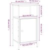 Noční stolky 2 ks 41 x 31 x 80 cm kompozitní dřevo [825928] (Barva Kouřový dub)