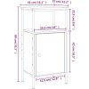 Noční stolky 2 ks 41 x 31 x 80 cm kompozitní dřevo [825928] (Barva Kouřový dub)