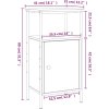 Noční stolky 2 ks 41 x 31 x 80 cm kompozitní dřevo [825928] (Barva Kouřový dub)