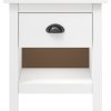Noční stolky 2 ks Hill 46x35x49,5 cm masivní borové dřevo [288970] (Barva Bílo-hnědá)