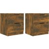Noční stolky 2 ks kompozitní dřevo [817038] (Barva Hnědý dub)