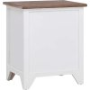 Noční stolky 2 ks se 2 zásuvkami [242041] (Barva Bílo-šedá)
