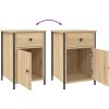 Noční stolky 2 ks 40 x 42 x 60 cm kompozitní dřevo [825906] (Barva dub sonoma)