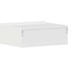 Plovoucí noční stolky 2 ks 40 x 30 x 15 cm kompozit [800319] (Barva Bílá s vysokým leskem)