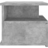 Plovoucí noční stolky 2 ks 40 x 31 x 27 cm kompozit [800414] (Barva Betonová šedá)