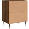 Noční stolky 2 ks 40 x 30 x 50 cm kompozitní dřevo [826823] (Barva Kouřový dub)