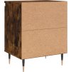 Noční stolky 2 ks 40 x 30 x 50 cm kompozitní dřevo [826823] (Barva Kouřový dub)