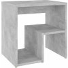Noční stolek 40 x 30 x 40 cm dřevotříska [806344] (Barva šedá s vysokým leskem)