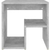 Noční stolek 40 x 30 x 40 cm dřevotříska [806344] (Barva šedá s vysokým leskem)