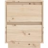 Noční stolek 40 x 35 x 50 cm masivní borové dřevo [813321] (Barva medová hnědá)