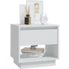 Noční stolek 45 x 34 x 44 cm dřevotříska [809512] (Barva Bílá)
