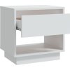 Noční stolek 45 x 34 x 44 cm dřevotříska [809512] (Barva Bílá)