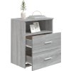 Noční stolek 50 x 32 x 60 cm [803280] (Barva Betonová šedá)