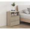 Noční stolek 50 x 32 x 60 cm [803280] (Barva Betonová šedá)