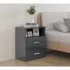 Noční stolek 50 x 32 x 60 cm [803280] (Barva Betonová šedá)