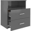 Noční stolek 50 x 32 x 60 cm [803280] (Barva Betonová šedá)