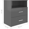 Noční stolek 50 x 32 x 60 cm [803280] (Barva Betonová šedá)