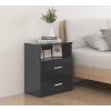 Noční stolek 50 x 32 x 60 cm [803280] (Barva Betonová šedá)