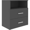 Noční stolek 50 x 32 x 60 cm [803280] (Barva Betonová šedá)