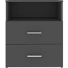 Noční stolek 50 x 32 x 60 cm [803280] (Barva Betonová šedá)