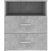 Noční stolek 50 x 32 x 60 cm [803280] (Barva Betonová šedá)
