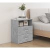 Noční stolek 50 x 32 x 60 cm [803280] (Barva Betonová šedá)