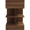 Bedside Cabinet 40x35x65 cm dřevotříska [808650] (Barva Černá)