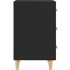 Noční stolek 40 x 40 x 66 cm kompozitní dřevo [812079] (Barva Černá)