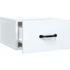 Nástěnný noční stolek 35 x 35 x 20 cm [812864] (Barva Bílá s vysokým leskem)